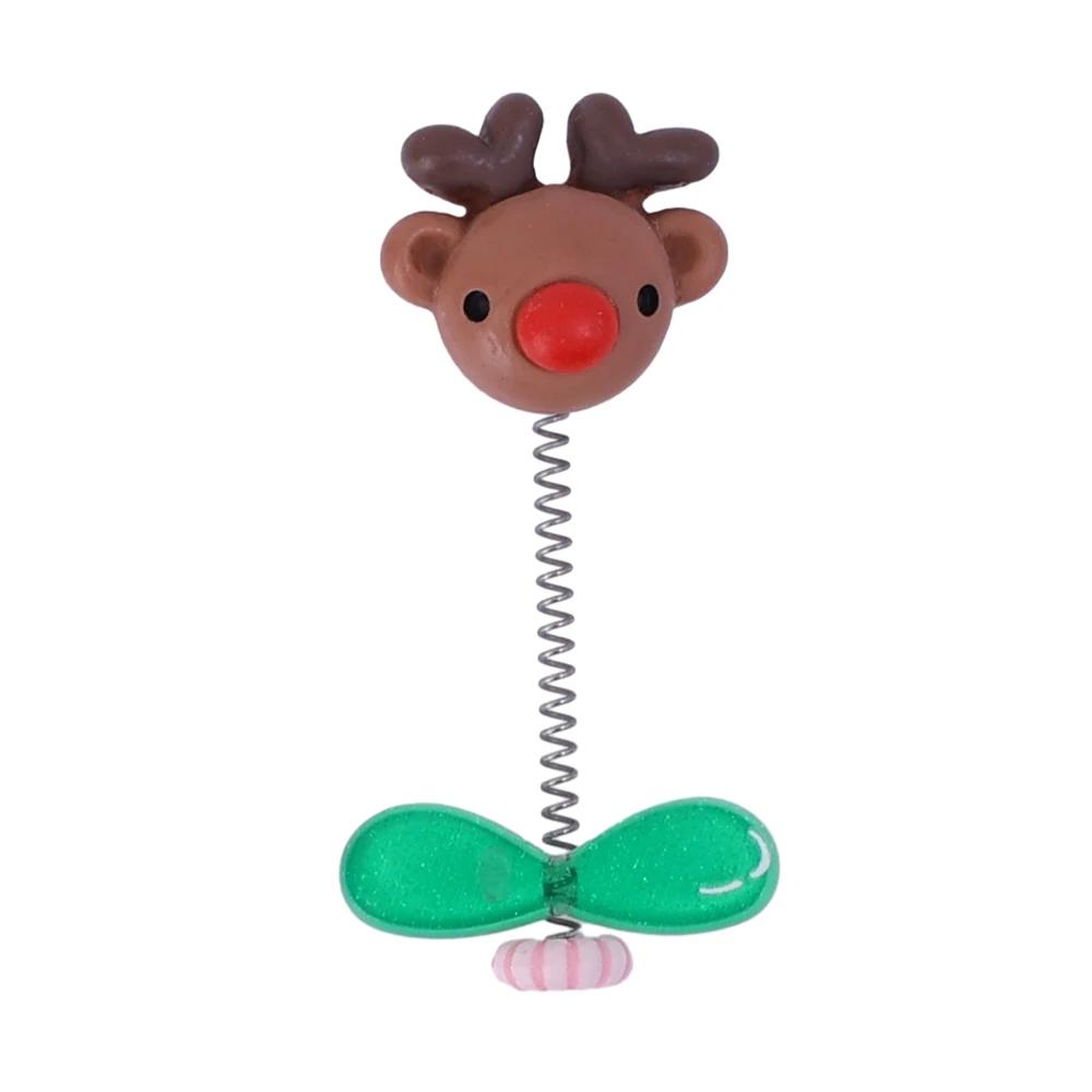 Car Shaking Head Santa Claus Ornaments Center Console Instrument Panel Elk Snowman Christmas Tree Decoration Ornaments for Gift