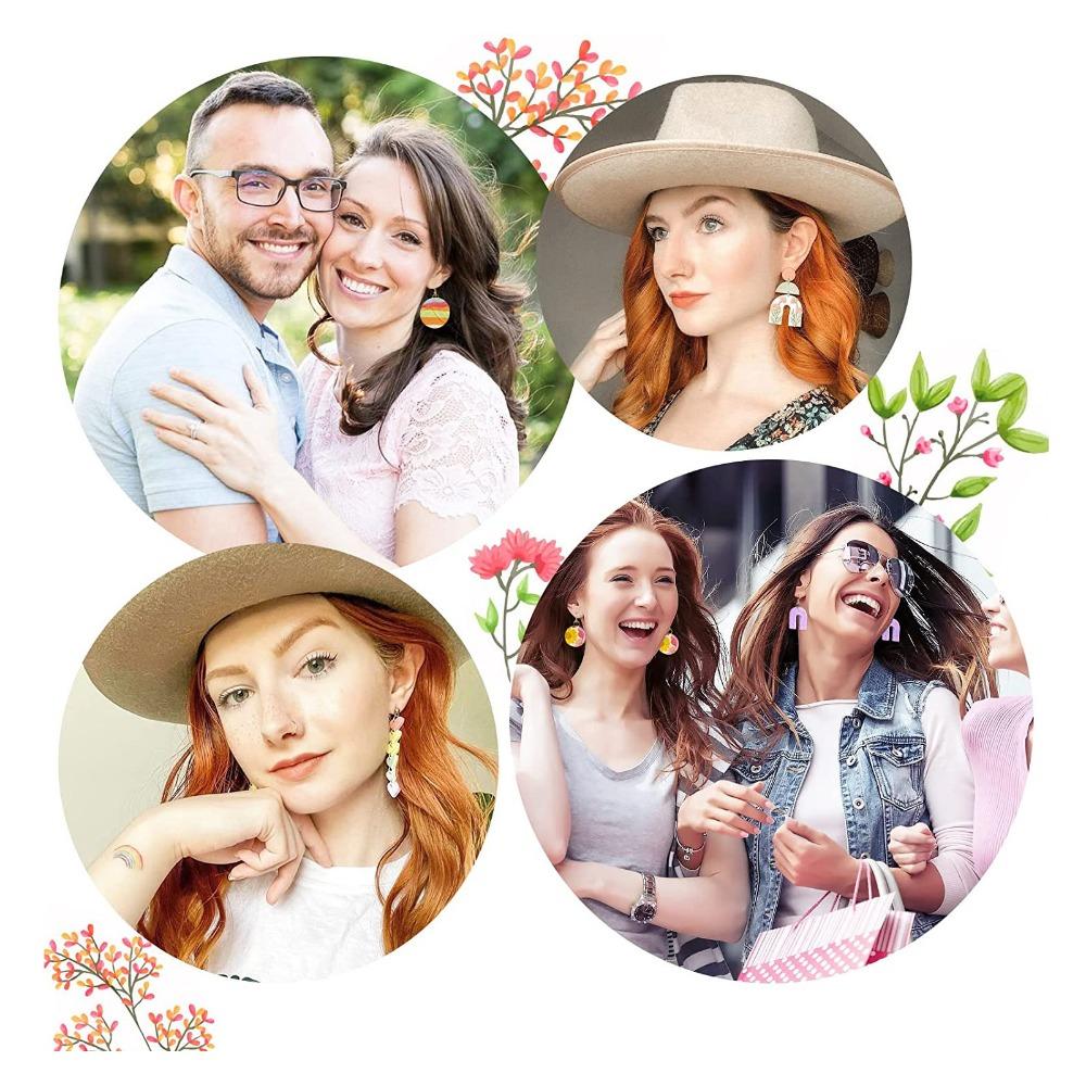 24pcs Plastic Polymer Clay Cutters Various Shapes Boho Clay Cutters  Necklace Making