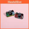 Creative Geometric Camera Style Enamel Brooch For Customizable Fashion Statement