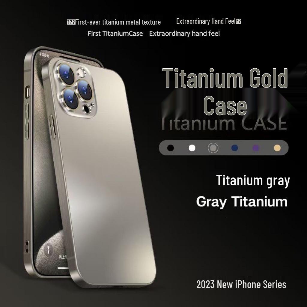 AG Matte Titanium Gold Case for iPhone 17 Pro Max with Brushed Edges - Compatible with iPhone 14/15/16