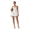 European and American style new women's clothing solid color suspender short skirt sexy casual backless waist European and American dress wholesale