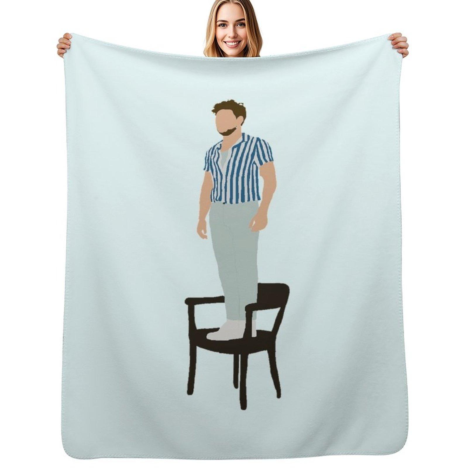 

Niall Heartbreak Weather Cover Drawing Throw Blanket Stylish Decor Blanket Gift for Friends Roommate 102x76cm(40x30in)