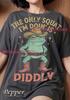 The Only Squat I'm Doin' Is Diddly Cowboy Frog Comfort Colors® Tshirt, Western Funny Toad Retro Animal Humor Vintage Bootleg 90s Tee
