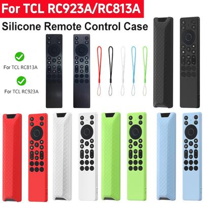 Silicone Remote Case for TCL RC923A/RC813A Protective Cover with Lanyard Anti-Drop Protective Case for TCL RC923A/RC813A Shell