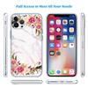 Red Rose Marble Transparent Phone Case for Samsung Galaxy A04 A04S A14 A23 A34 A54 M23 M33 M52 M53