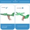 Large Foam Glider with LED Lights EPP Hand Throw Airplane Toy for Kids Outdoor Flying Toy for Boys Girls Crash-Resistant Outdoor Play Gift for