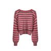Pullover Für Frauen Mode Langarm Gestreiften Patchwork Elegante frauen Pullover Stricken Herbst Winter Streetwear C-056