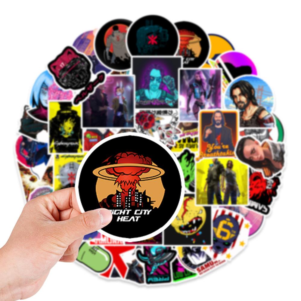 50 Games Graffiti Stickers Balance Bike Motorcycle Helmet Skateboard Decoration Stickers Creative Hand Account