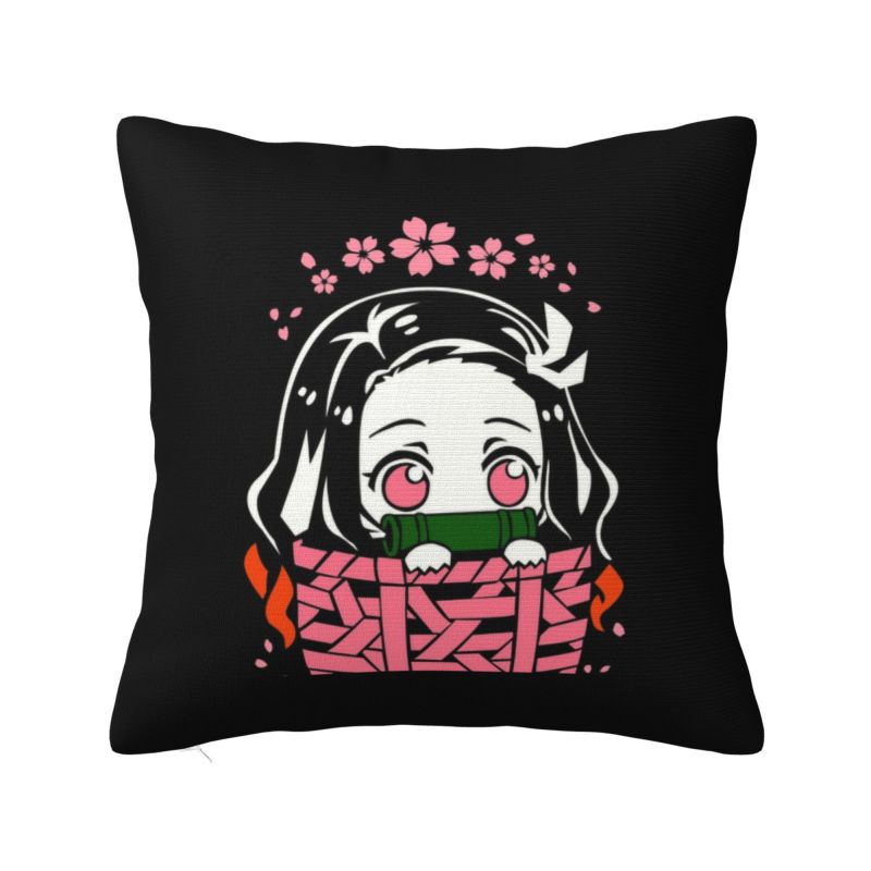 Custom Demon Slayer Anime Cushion Covers Anime Demon Slayer Kimetsu No Yaiba Soft Luxury Pillow 30cmx30cm