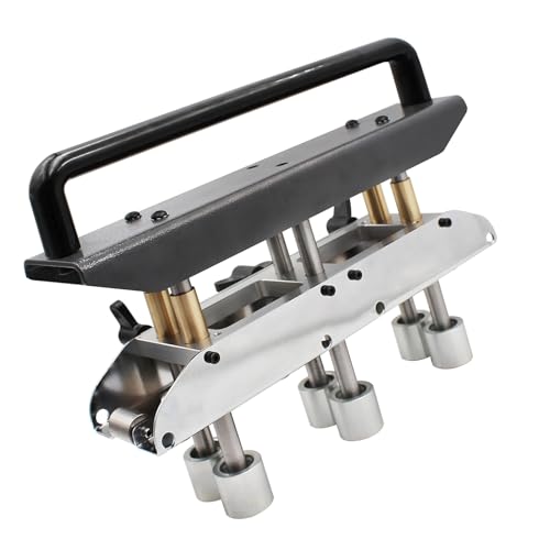 3-Station Metal Edge Roller, 0-90° Bend Angle Metal Bending Tool, Metal Bender for 0.3-1.0mm Metal Roofing Materials, Creates Bends from 13-130mm