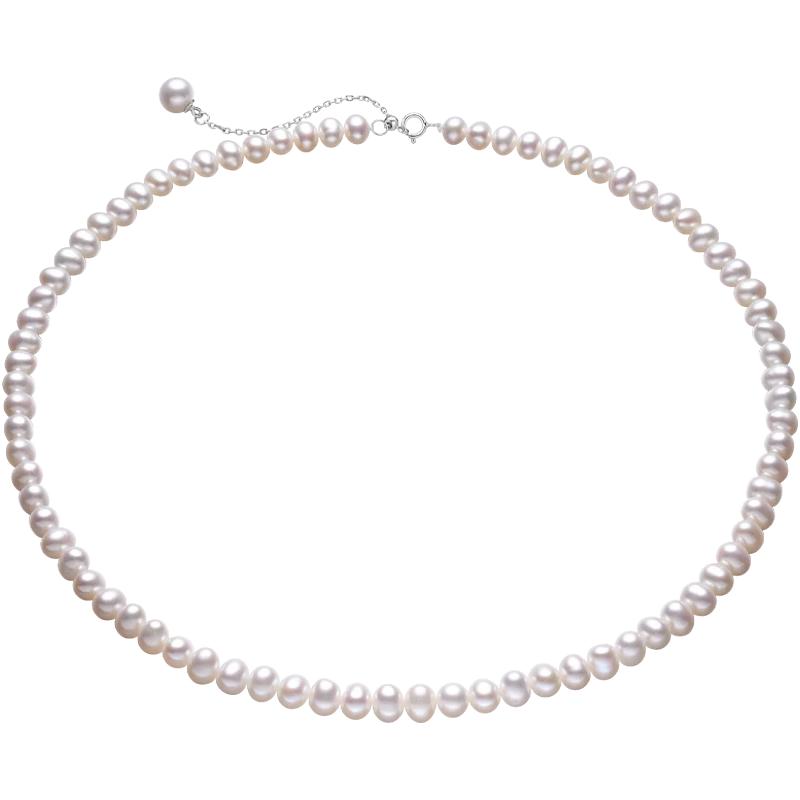 Heidi S925 Silver Freshwater Pearl Necklace 4-5mm