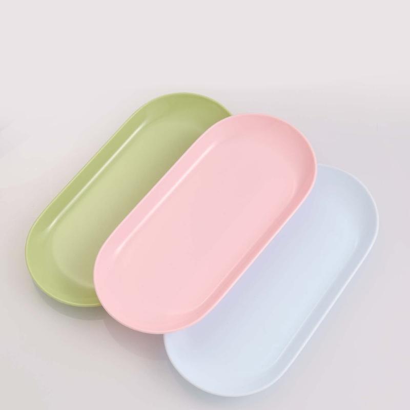 Cosmetic Storage Tray Metal Organizer Dishes for Vanity Jewelry Nail Equipment Decorative Countertop Storage