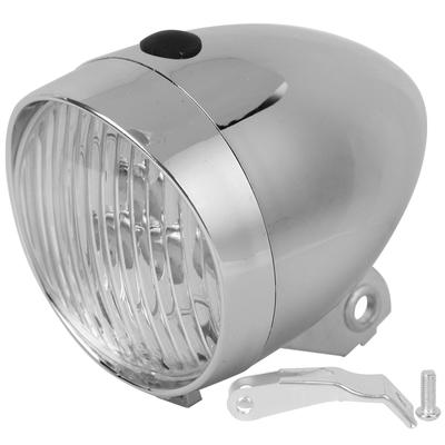 3LED Vintage Fahrrad Frontlicht Lampe Fahrradscheinwerfer Fahrradzubehör für Fixie Silber