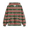Genç Kızlar İçin Sweatshirtler Kapüşonlu Uzun Kollu İpli Kazak Sevimli Oversize Kapüşonlu Noel Günü