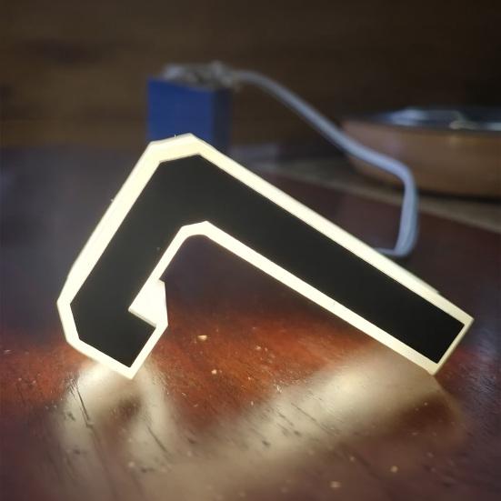 LED House Number Waterproof Acrylic Illuminated Home Address Number Modern Lighted House Number for Outside Yard Shop