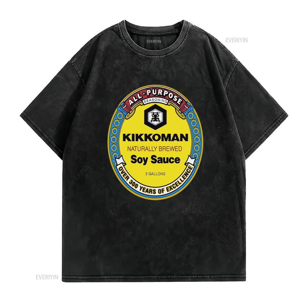 New Purpose Kikkoman Soy Sauce Active Logo American T Shirt Funny Size S to 5XL vintage Washed Unisex homme Slightly graphic