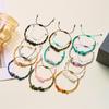 Colorful Natural Stone Irregular Bracelets For Women Handmade Rice Beads Woven Rope  Bracelet For Women Friendship Jewelry Gifts