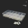 Plastic Storage Box Case Nail Art False Tips Gems 12 Cell Makeup Empty Container