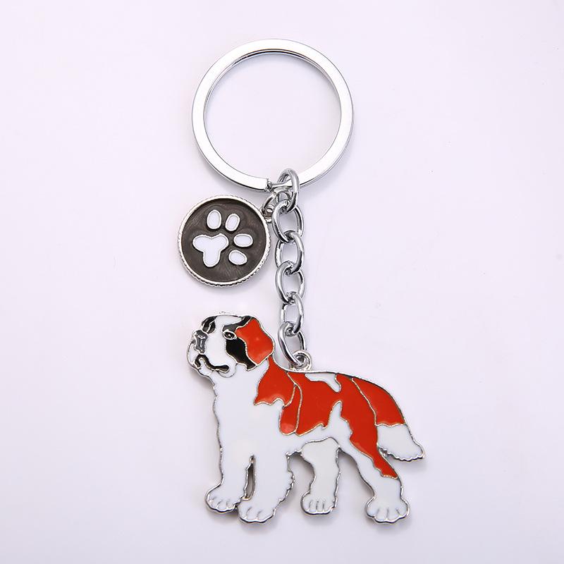Cute Dog Keyring Gifts Fashionable Animal Charms Small Accessories Car Keyrings and Bag Charms