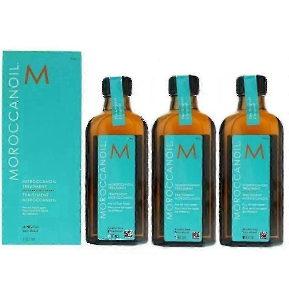 3x 2025 Marocký olejový vlasový zábal Originální lahvička Pro všechny typy vlasů, 100 ml