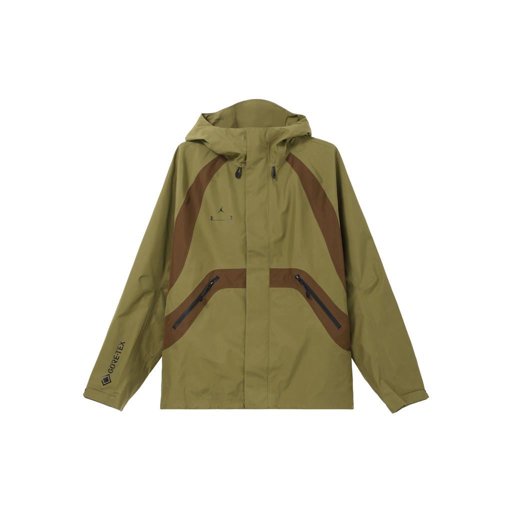 Jordan 23 Engineered Patchwork Letter Print Hooded Jacket Men Outerwear Green DQ8057-378