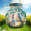 Mason Jar Hangings Decor, Acrylic Enchanted Fairy, Elegant White Owl, Floral Accents, Nurseries, Vintage Home Decor Wall for Bar Kitchen