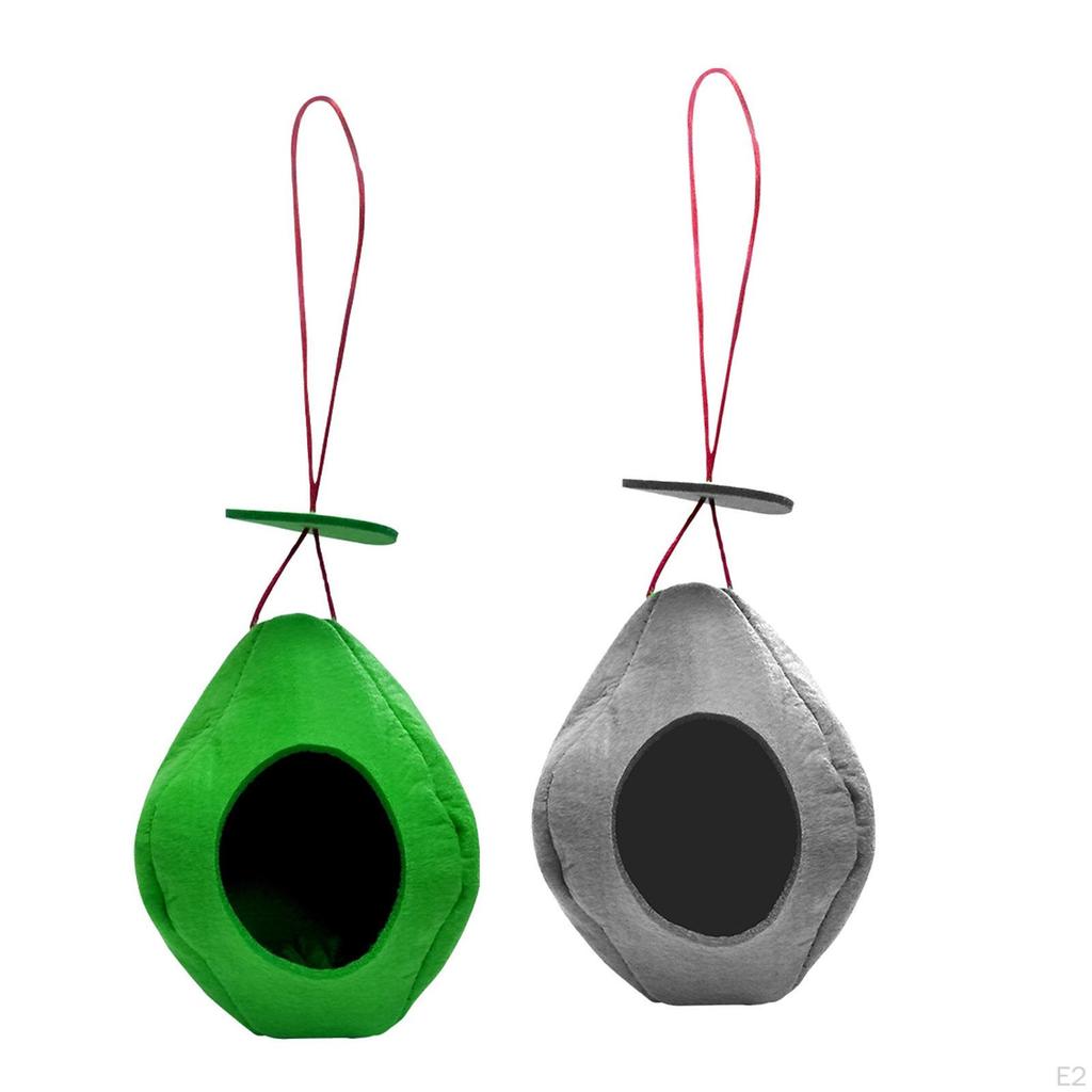 Cloth Birds Feeder Hanging Birdhouse Roosting Nest for Backyard Garden Balcony Hummingbird Finches