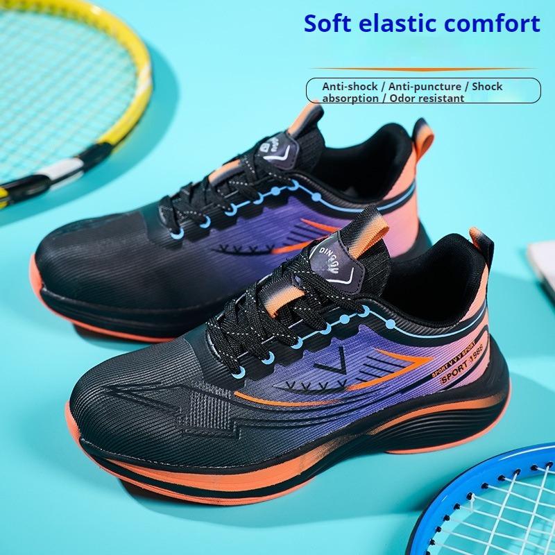 Fashion Labor Protection Shoes Anti-smashing Anti-piercing Lightweight Breathable Safety Shoes Steel Toe Work Boots for Men