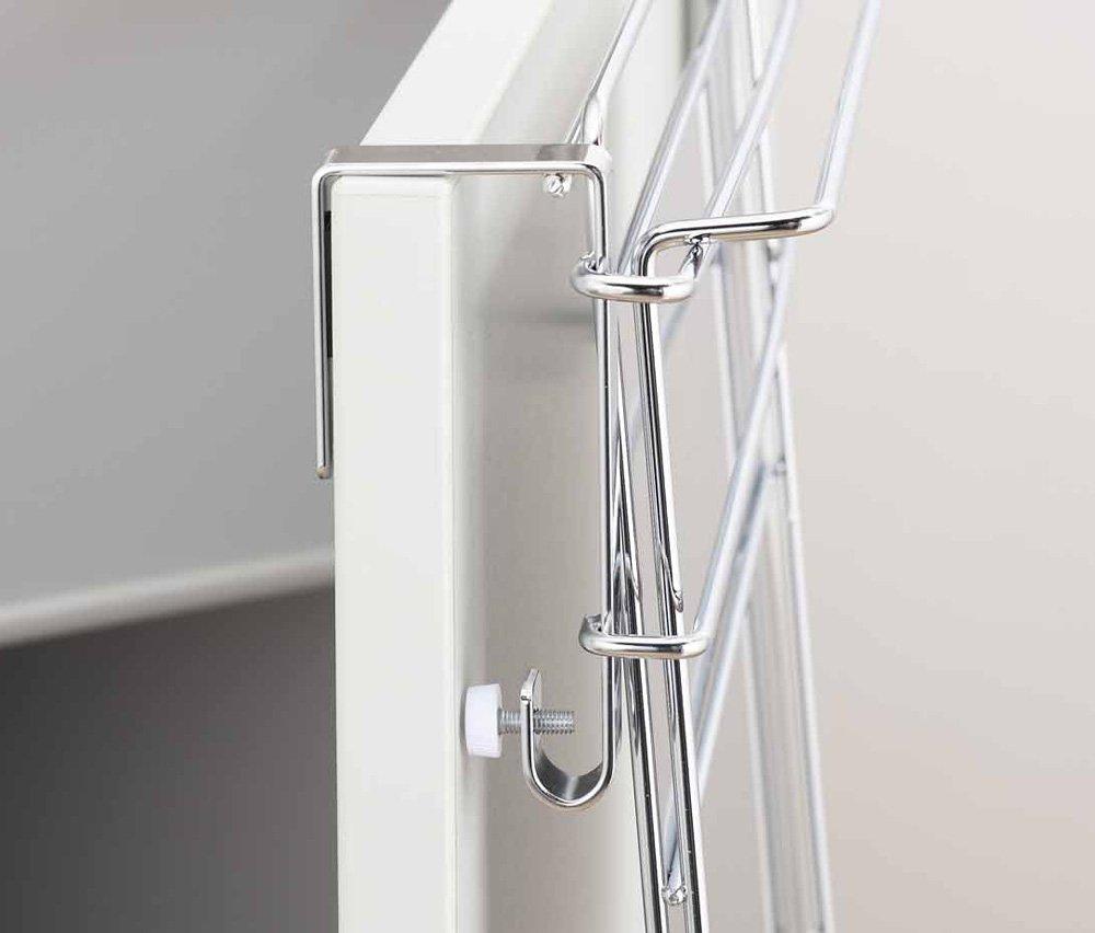 Yoshikawa Towel Hanger Auxiliary 30 x x 13 1304583 & Table, Silver, 27.2 cm,