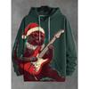 Guitar Cat Hoodies Graffiti Art 3D Print Men Women Hip-Hop Hooded Sweatshirts Harajuku Y2k Pullover Tracksuit Coat Man Clothing