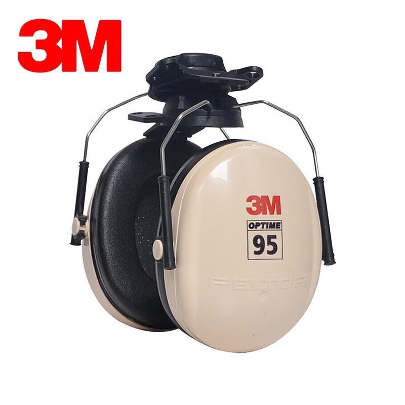 3M H6P3E Helmet-Mounted Noise-Reducing Earmuffs One Size