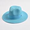Summer Straw Hats For Women Men Panama Travel Beach Sun Hat Ribbon Decoration Elegant Luxury Jazz Hat
