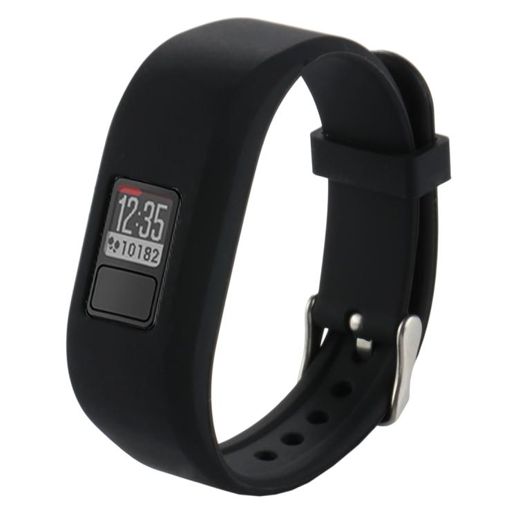 

For Garmin Vivofit 3 Smart Watch Silicone Watch Band, Length: about 24.2cm чёрный