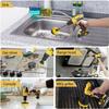 Drill Brush Attachment Set Power Scrubber Wash Cleaning Brushes Tool Kit with Extension for Clean Glass Windows Kitchen Toilet