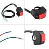 7/8inch Motorcycle Handlebar Switch Control,Universal Mount LED Headlight On/Off Switch with Button for Motorcycle Dirt Bike ATV LED Headlight Light