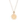 The Little Sun Pendant Necklace Features A Unique Clavicle Chain Design, Making It Suitable For Everyday Wear.