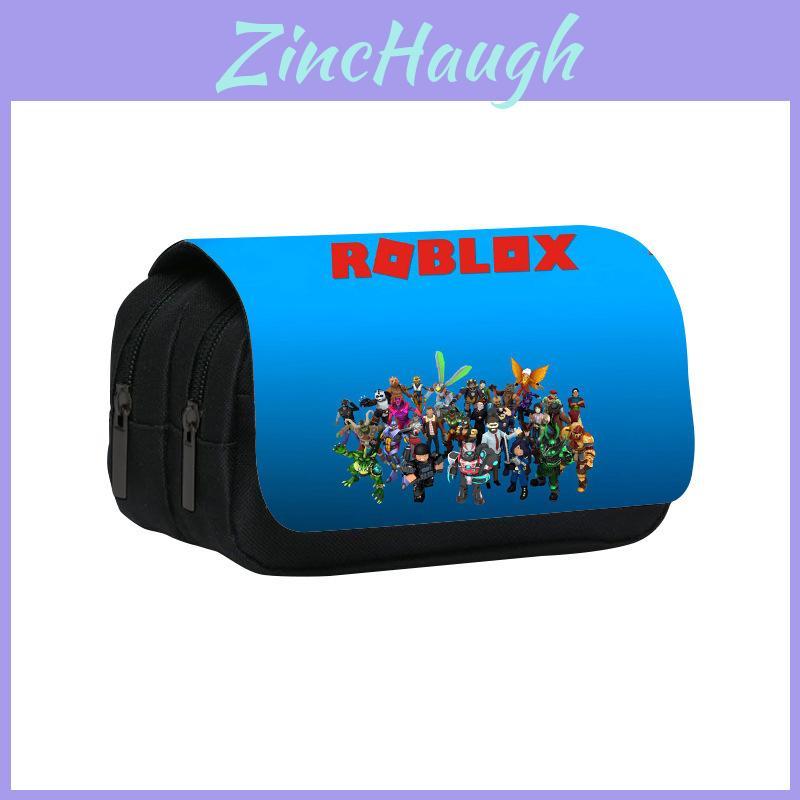 Roblox Muster Doppelschicht Flip Cover Schüler Schreibwaren Aufbewahrung Federmäppchen Für Kinder Und Jugendliche