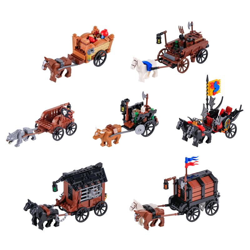 Artillerie Militaire Blocs de Construction MOC Chariot à Canon Armes Obus Canons de Tir Figurines de Soldats Jouet Navire Pirate K021