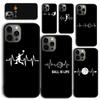 Basketball Heartbeat Heart Pulse Phone Case for iPhone 17 Air 16 Coque 15 14 12 13 PLUS 11 PRO MAX Back Cover Fundas Shell