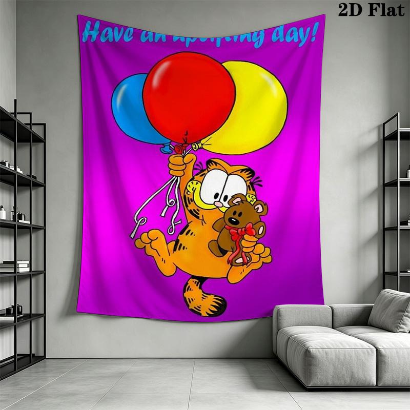 Garfield'S Chaos Whimsical Adventure Tapestry Fashion Print Background Cloth Soft Christmas Gift Wall Covering Decoration