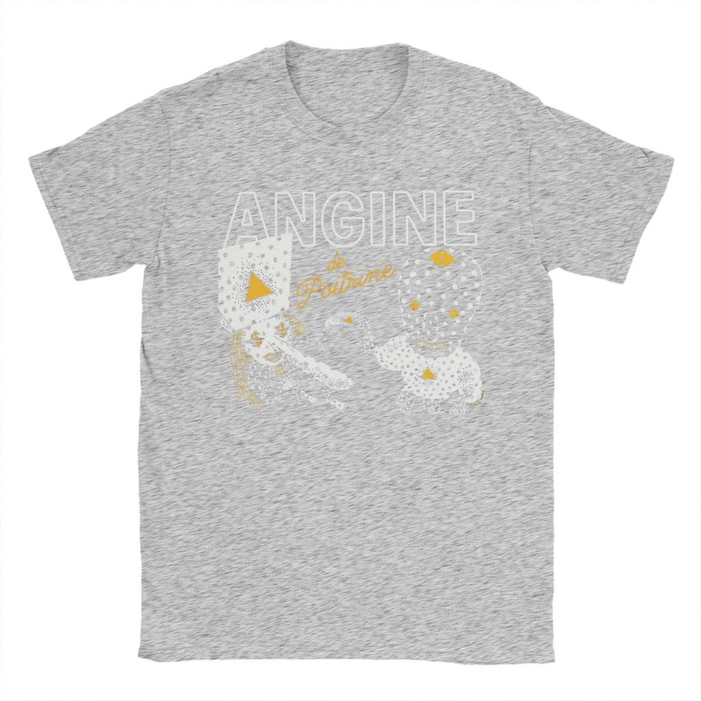 Angine De Poitrine T Shirts Unisex Cotton Vintage TShirt Round Neck  Tees Short Sleeve Clothing Plus Size