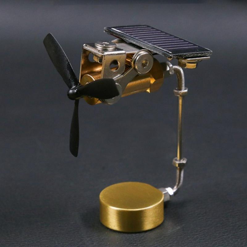 

Solar Windmill Figurines Intelligence Electron Ornament Desktop Decoration Miniatures Figurines Office Decoration Ornaments