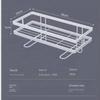Wall Mounted Shelf for Bathroom No Drill Over Toilet Storage Rack Aluminum Shower Organizer Bath Accessories Holder