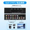 Haskoss Audio Video Audio Splitter RCA Stereo AUX Audio Headphone Speaker No Power Volume Ideal for Game TV and DVD Players & Switcher, 4-Input