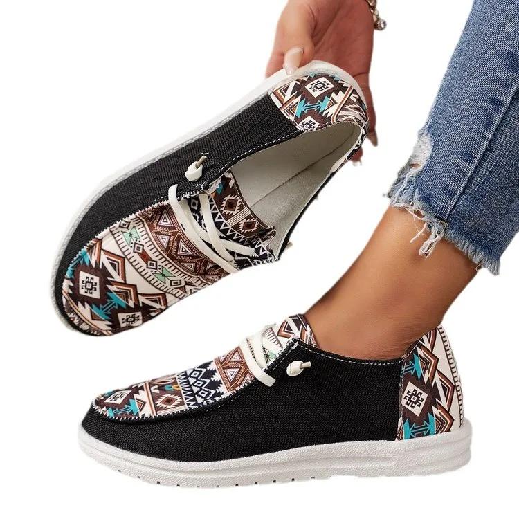Fashion Women's Round Toe Walking Shoes Fashion Color Matching Casual Comfortable Shallow Mouth Thick Sole Sneakers Women Size 43