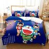 Cartoon Anime Duvet Cover Set D-Doraemons Bedding Set Baby Kids Boy Girl Student Bedroom Gift Single/Double/Queen Large Size