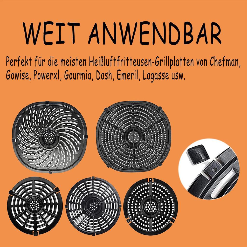 Air Fryer Scratch Protection Cover Air Fryer BBQ Pan Mat Tray Rubber Bumpers Replace Detachable Parts Accessories Kitchen Tools