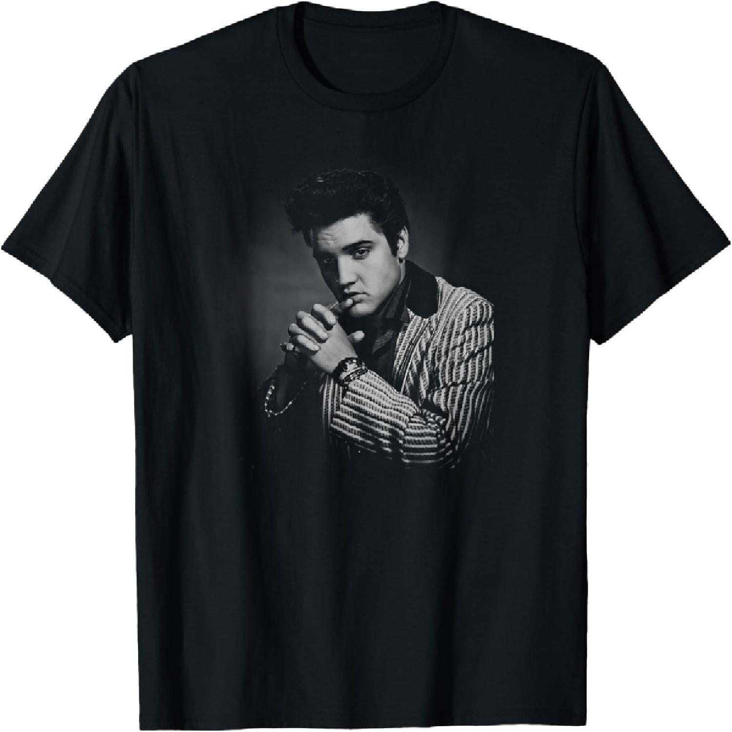 Elvis Presley B&W Suit T-Shirt XXXXXL разноцветный