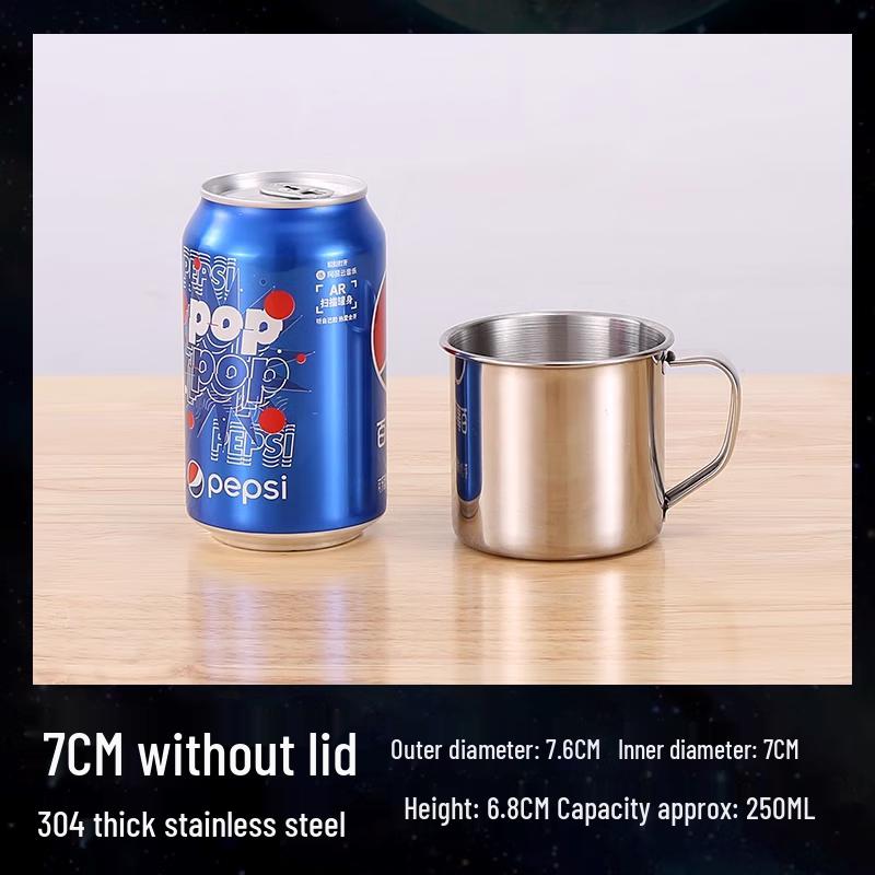 304 Stainless Steel Mug with Handle