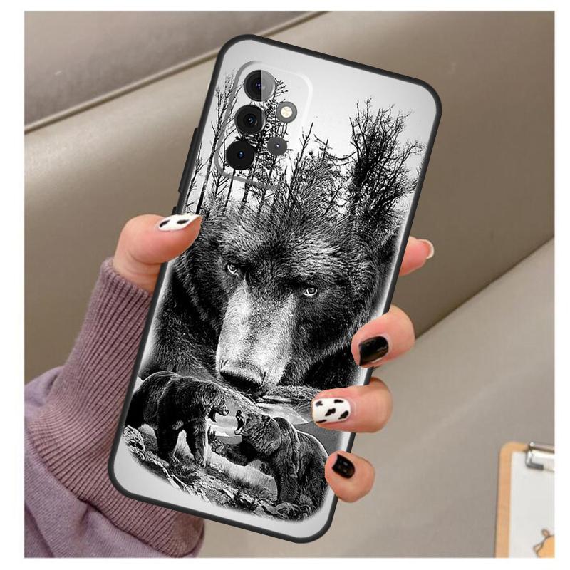 Cute Grizzly Bear Case For Samsung Galaxy A35 A55 A15 A32 A12 A22 A52 A06 A54 A34 A14 A56 A36 A26 A16 A13 A53